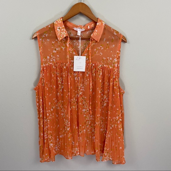 LC Lauren Conrad Tops - NWT Lauren Conrad pleated sheer top